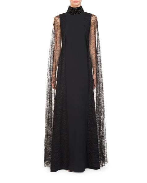 givenchy cape sleeve dress|givenchy lace dress.